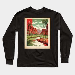 Kakadu National Park Australia Vintage Travel Poster Tourism Long Sleeve T-Shirt